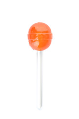 Sweet lollipop on white background