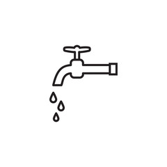 water faucet icon design vector logo template EPS 10