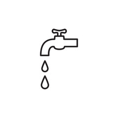 water faucet icon design vector logo template EPS 10