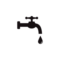 water faucet icon design vector logo template EPS 10