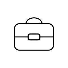 suitcase bag icon travel outline style vector