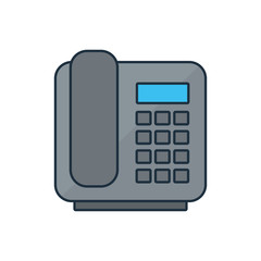 Isolated phone line and fill icon vector design