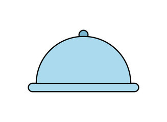 tray server restaurant isolated icon