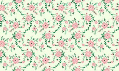 The beautiful of spring floral wallpaper decoration, with leaf and flower romantic design.