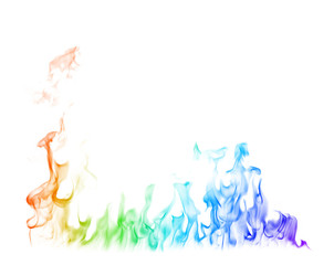 Abstract colorful smoke