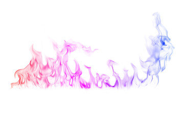 colorful smoke on a white background.