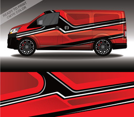 Car wrap decal design vector, custom livery race rally car vehicle sticker and tinting.