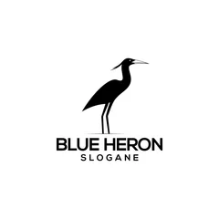 Foto op Plexiglas blue heron logo concept vector © THE LASTMINI