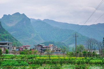 Village in the mountains