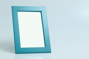 Blank photo frame for copy space on white background.