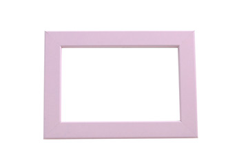 Blank photo frame for copy space on white background.