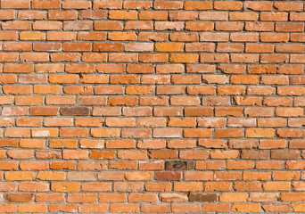 Vintage aged Brick wall for background and design