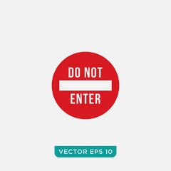 Stop Sign Icon Design, Vector EPS10