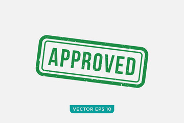 Approved Rubber Stamp Sign Icon Design, Vector EPS10