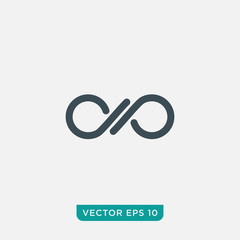 Fototapeta premium Infinity Loop Icon Design, Vector EPS10