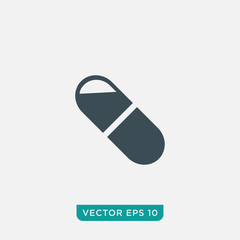 Capsule Icon Design, Vector EPS10