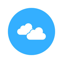 clouds weather icon vector