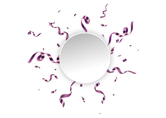 Colorful bright confetti isolated on transparent background. Festive vector illustration. EPS 10