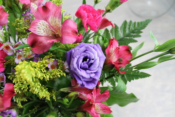 bouquet of pink roses