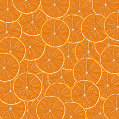 pattern of cut oranges