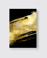 Vector Black and Gold Design Templates. Abstract illustration eps10