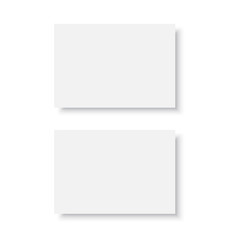 Business card mockup template. Vector