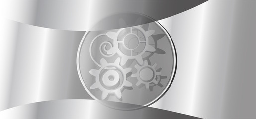 clockwork gears background steel color