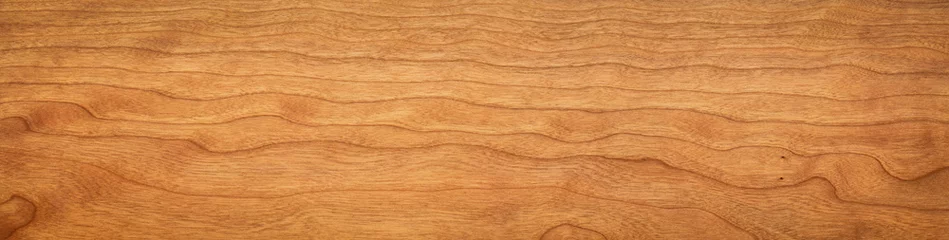 Foto op Canvas Kersenhout natuurlijke textuur. Extra lange kersenhoutstructuur achtergrond. Textuurelement. Achtergrondelement. © Guiyuan