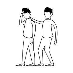 young men friends avatars characters