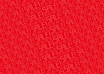 背景素材：横 SALE セール 赤