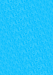 背景素材：縦 SALE セール 青