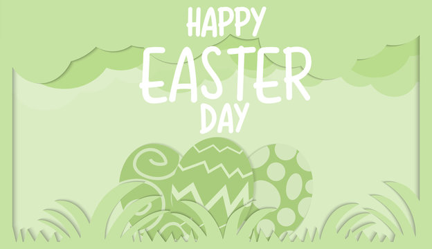  Easter eggs vector image for holiday content.