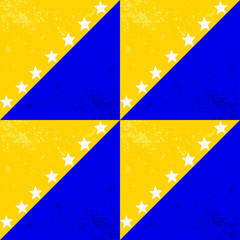 Bosnia and Herzegovina flag seamless pattern. Happy independence day of Bosnia and Herzegovina. Bosnian holiday 1st of March design element with flag as a symbol of independence.