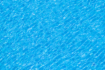 Blue color of wave and reflection