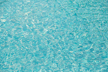 Reflect the waves and in the blue pool background