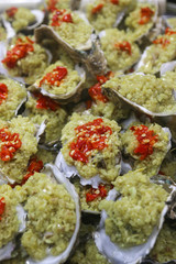 scallop dish with garlic and pepper