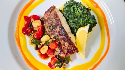 steak with vegetables