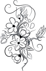 flower tattoo - 322247041