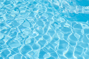 Fototapeta na wymiar Swimming pool rippled water detail