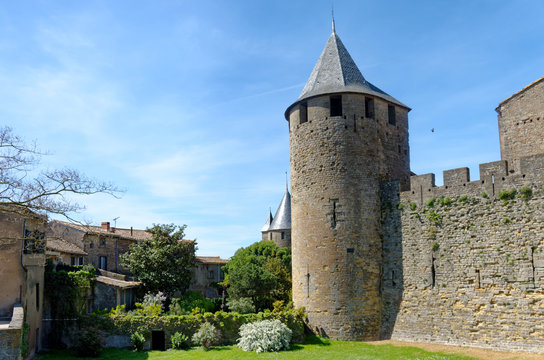 Carcassonne Castle In Occitanie Region