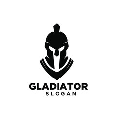 head gladiator spartan logo icon design