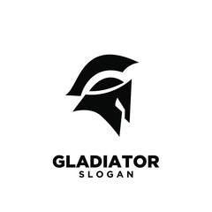 head gladiator spartan logo icon design