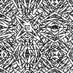 Black and white grunge texture. Abstract monochrome background