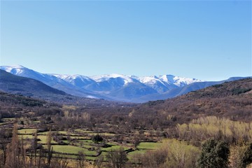 Fototapeta na wymiar Landscape of mountains snow in Spain photo