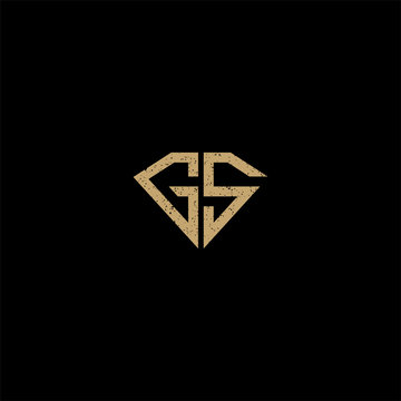 Letter GS/SG logo design template. Initial, Alphabet, Font.