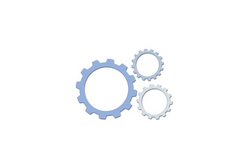 gears isolated on white background