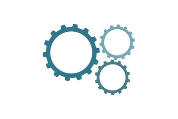 gears isolated on white background