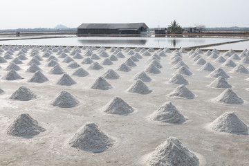Salt farm, Ban Laem, Phetchaburi Province, Thailand