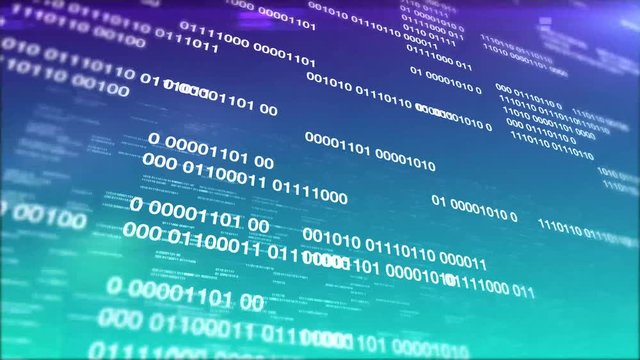 Binary code data tech info war