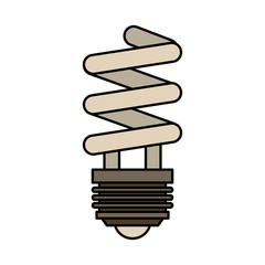 economy bulb light spiral icon